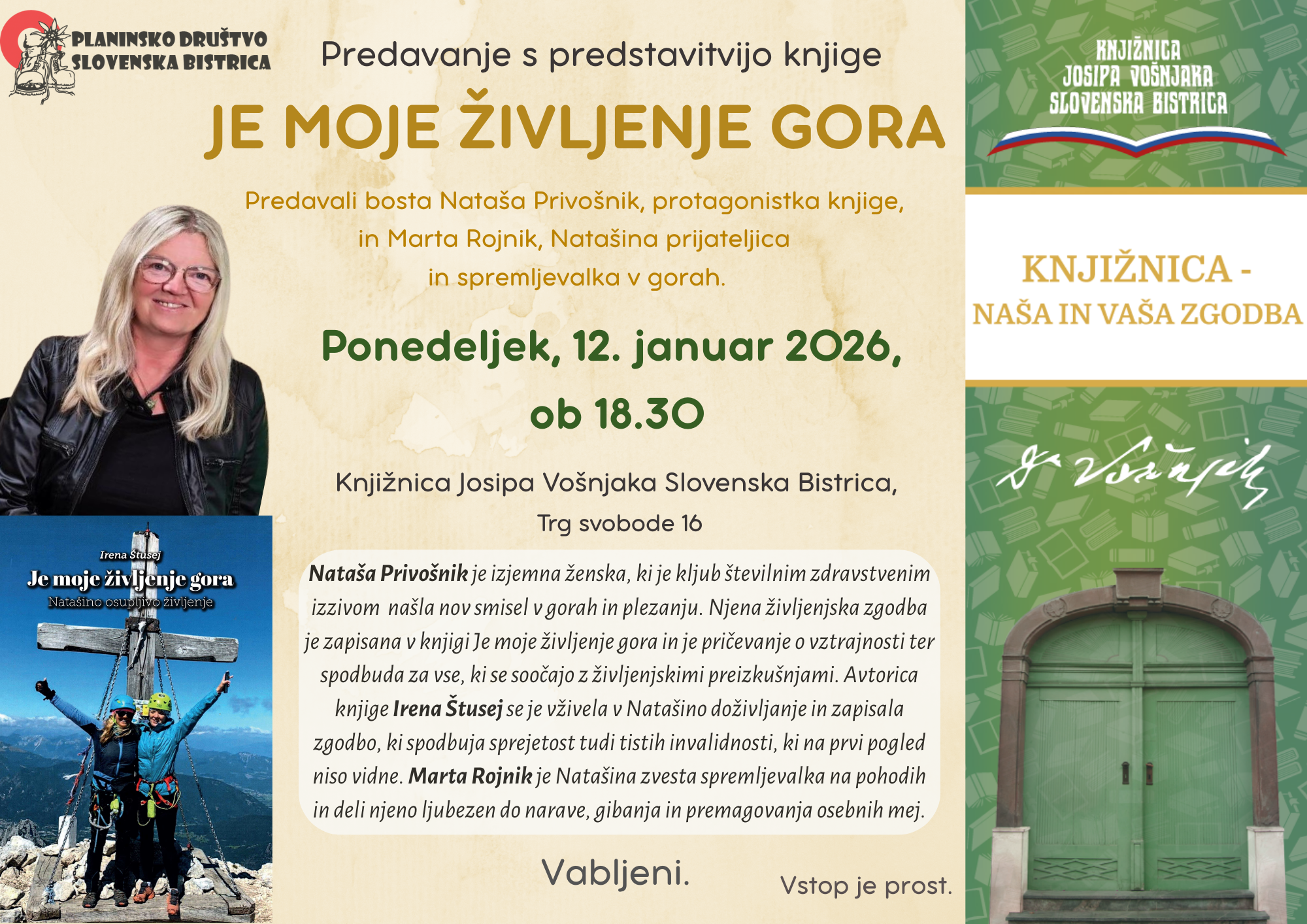 JE MOJE ŽIVLJENJE GORA